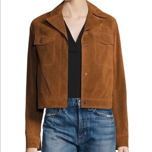 Vince cropped suede jacket